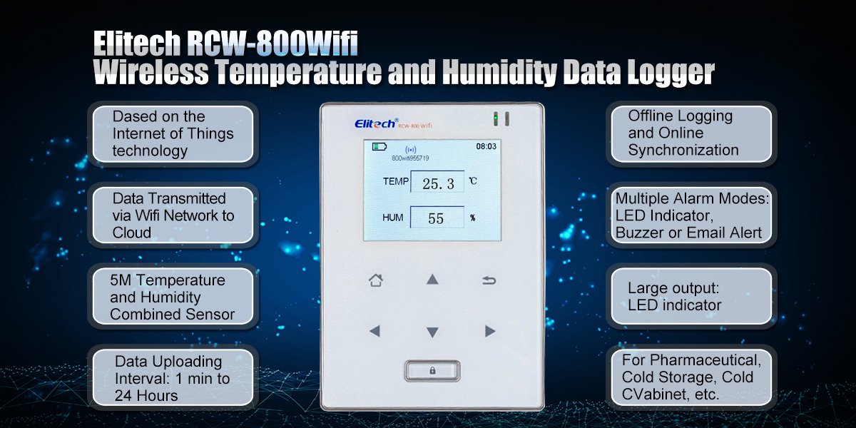 Elitech Wi-Fi RCW 800 Data Logger - AKAT The Future of Cold Chain